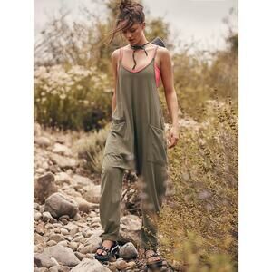 NWT Free People Hot Shot Onesie Lush Pine Size L